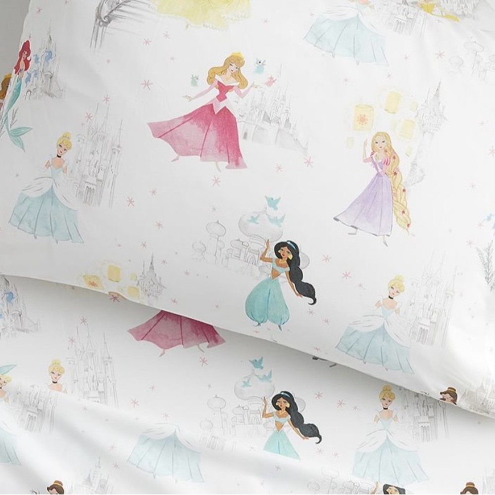 Disney Princess Kids Themed Pillowcase Set